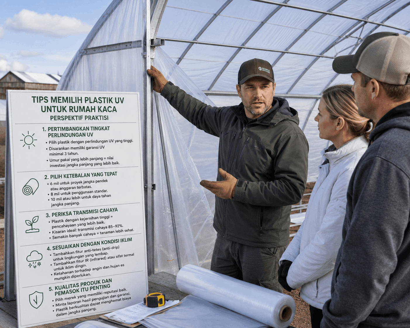 plastik UV greenhouse